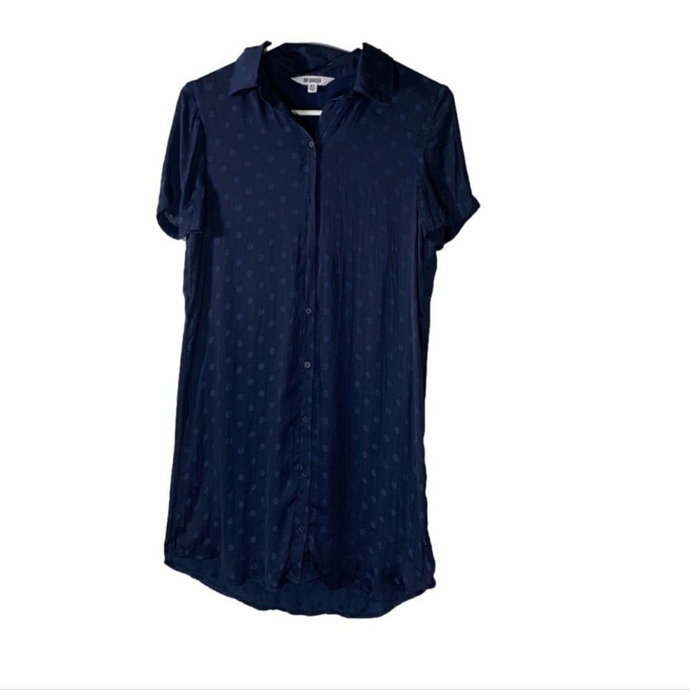 BB Dakota XS Blue Polka Dot‎ Silk Dress